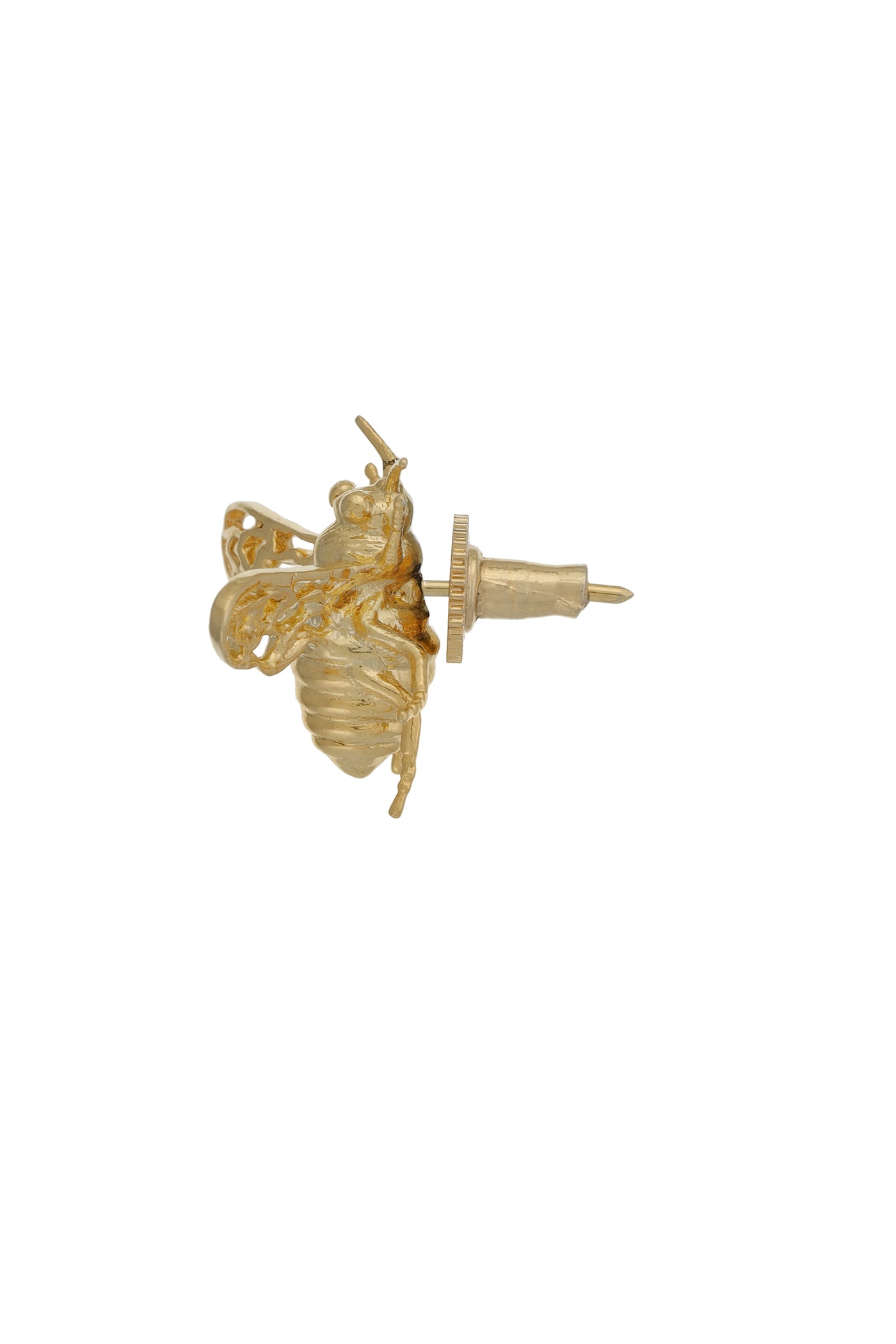 Ruhhette Mismatch ear cuff with honey bee and pearl gold fashion jewellery online shopping melange singapore indian designer wear