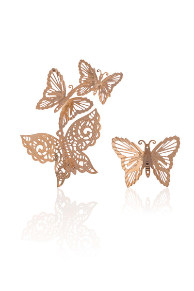 ruhhette Butterfly Earcuffs gold fashion jewellery online shopping melange singapore indian designer wear