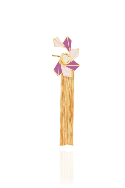 Ruhhette Cressida Tassels gold earrings fashion jewellery online shopping melange singapore indian designer wear