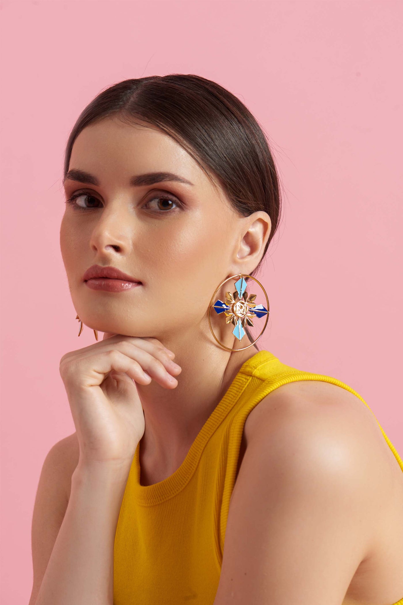 ruhhette Eleonora Hoops gold fashion jewellery online shopping melange singapore indian designer wear
