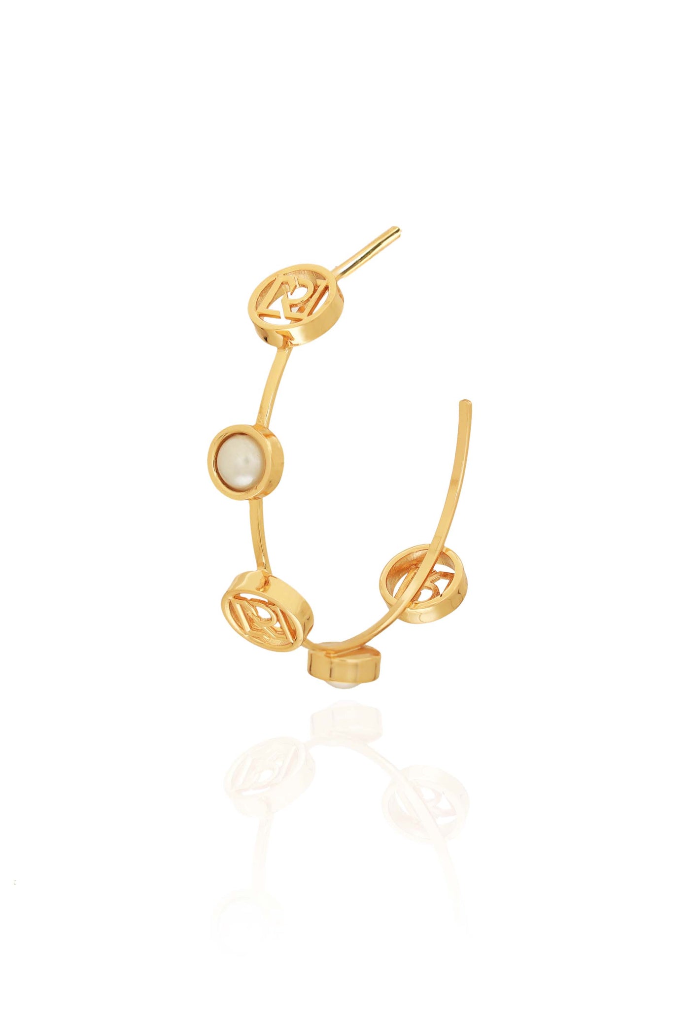 ruhhette Elina Bliss Hoops gold fashion jewellery online shopping melange singapore indian designer wear