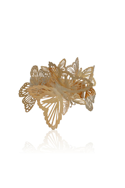 Ruhhette Flutter Me Handcuff gold fashion jewellery online shopping melange singapore indian designer wear