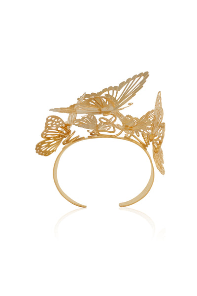 Ruhhette Flutter Me Handcuff gold fashion jewellery online shopping melange singapore indian designer wear