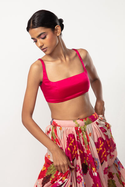 Saaksha and Kinni Abstract floral print lehenga indian designer online shopping melange singapore
