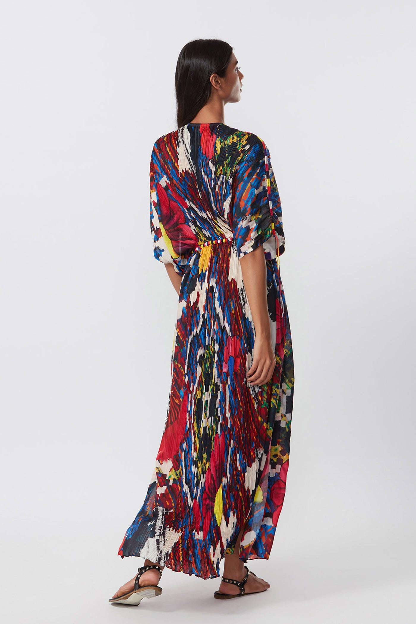 Saaksha and Kinni Abstract Print Kaftan indian designer online shopping melange singapore