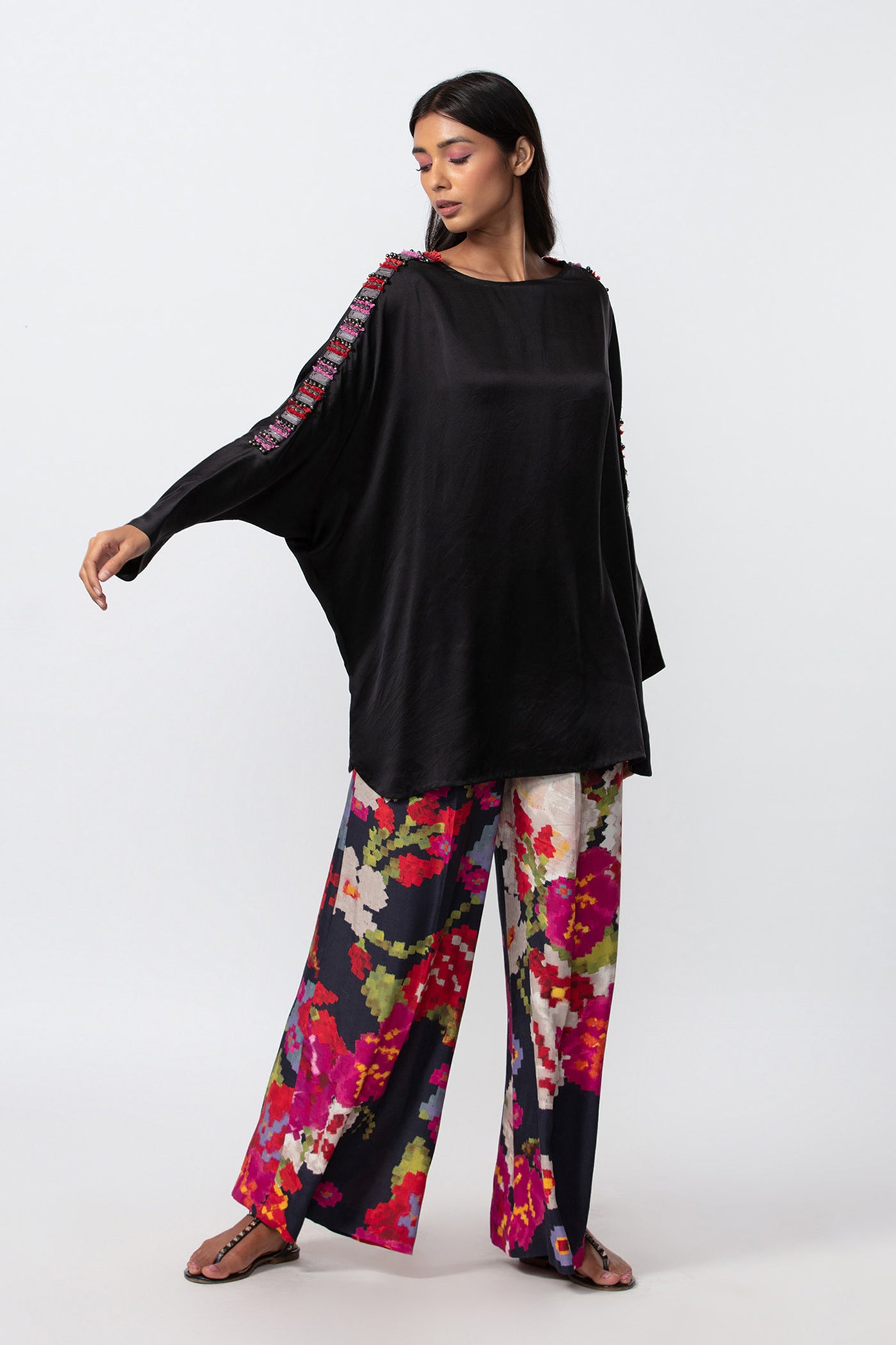 Saaksha and Kinni Batwing sleeve blouse indian designer online shopping melange singapore