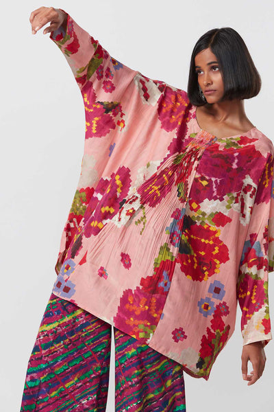 Saaksha and Kinni Leheriya Print High Waist Palazzo indian designer online shopping melange singapore