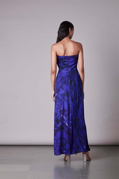 Saaksha & Kinni Purple Maxi Dress western indian designer wear online shopping melange singapore