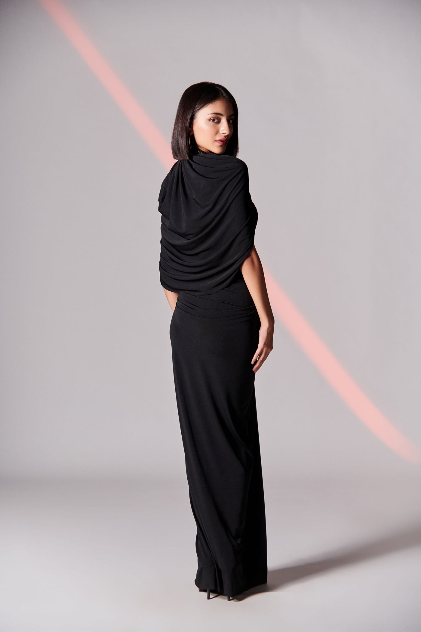 Shantanu and Nikhil Black Corset Gown indian designer wear online shopping melange singapore