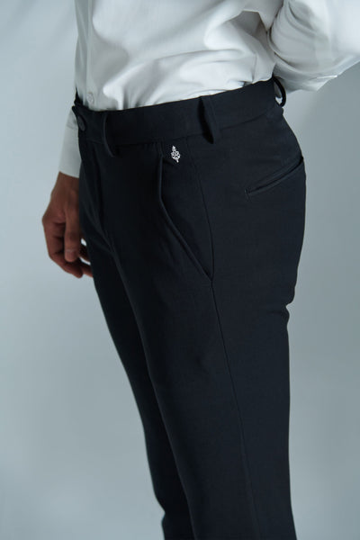 Shantanu and Nikhil Classic Black Trousers with Adamas indian designer wear online shopping melange singapore