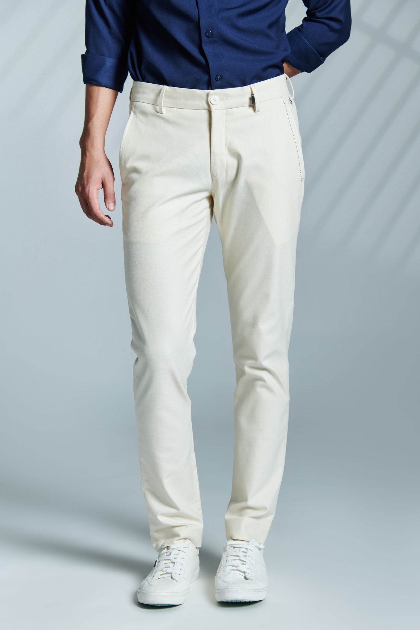 Shantanu and Nikhil Classic Offwhite Trouser with Adamas indian designer wear online shopping melange singapore