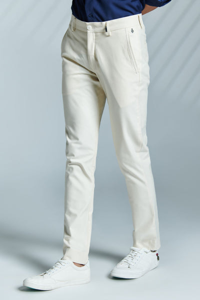 Shantanu and Nikhil Classic Offwhite Trouser with Adamas indian designer wear online shopping melange singapore