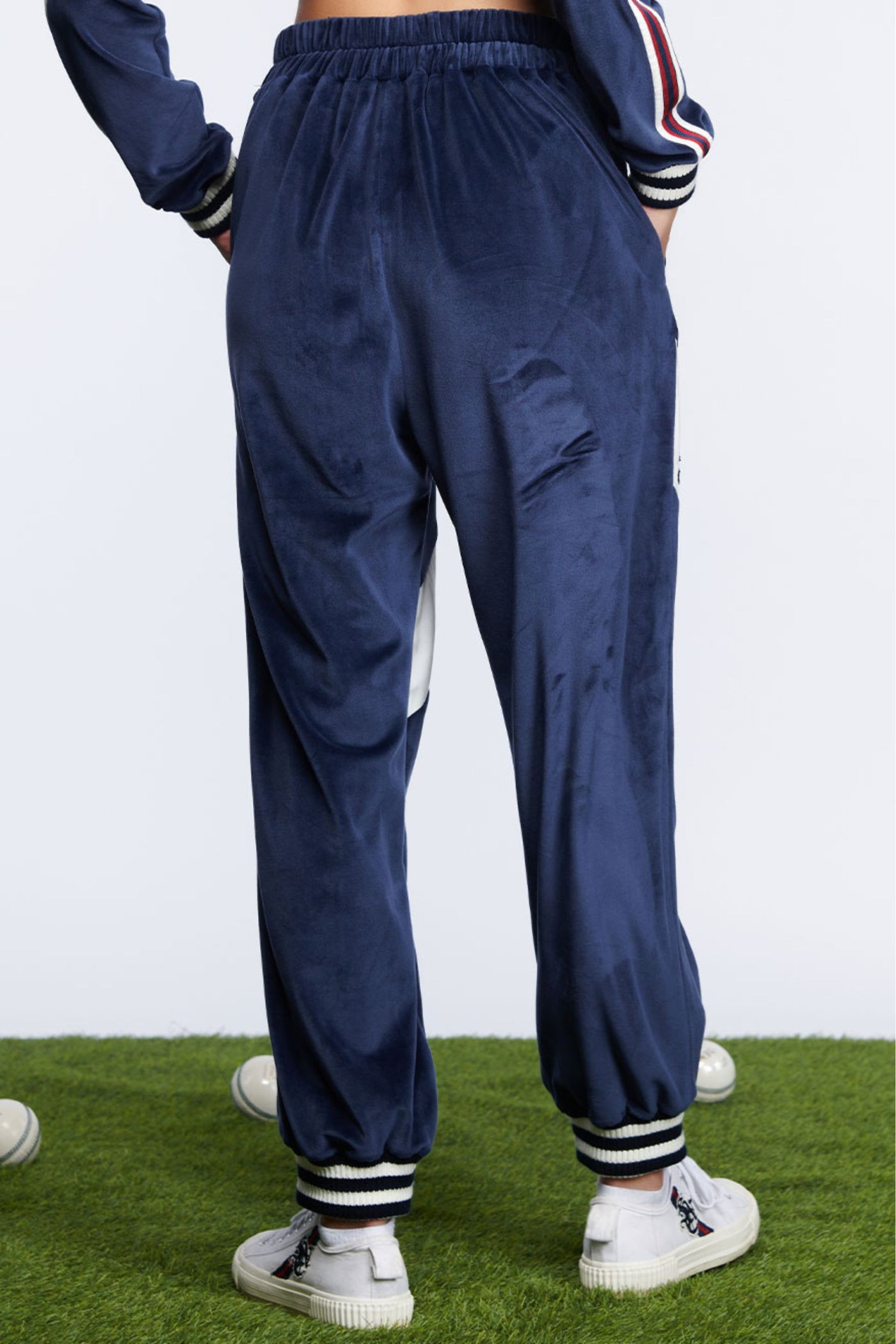 Shantanu and Nikhil SNCC Velvet Joggers indian designer wear online shopping melange singapore