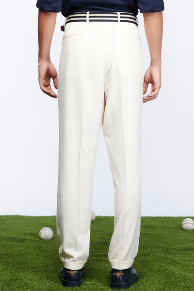 Shantanu and nikhil SNCC Wide Leg Trousers off white menswear online shopping melange singapore indian designer wear