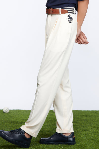 Shantanu and nikhil SNCC Wide Leg Trousers off white menswear online shopping melange singapore indian designer wear
