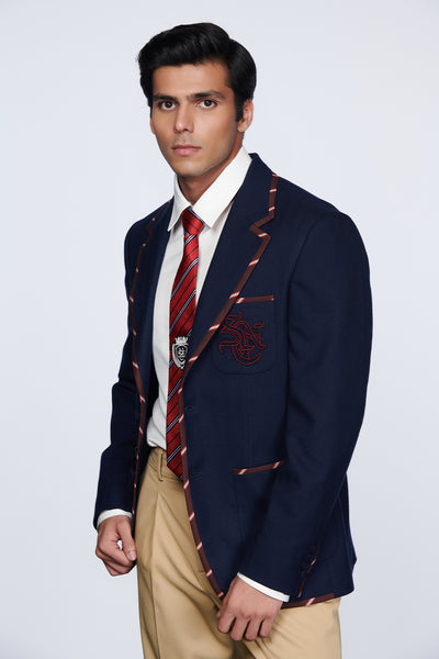 shantanu and nikhil SNCC Gentlemen's Navy Jacket menswear online shopping melange singapore indian designer wear