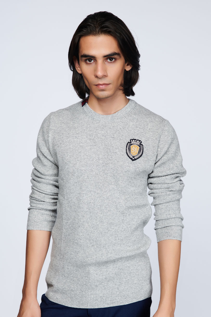 shantanu and nikhil menswear SNCC Grey Jumper sweater online shopping melange singapore indian designer wear