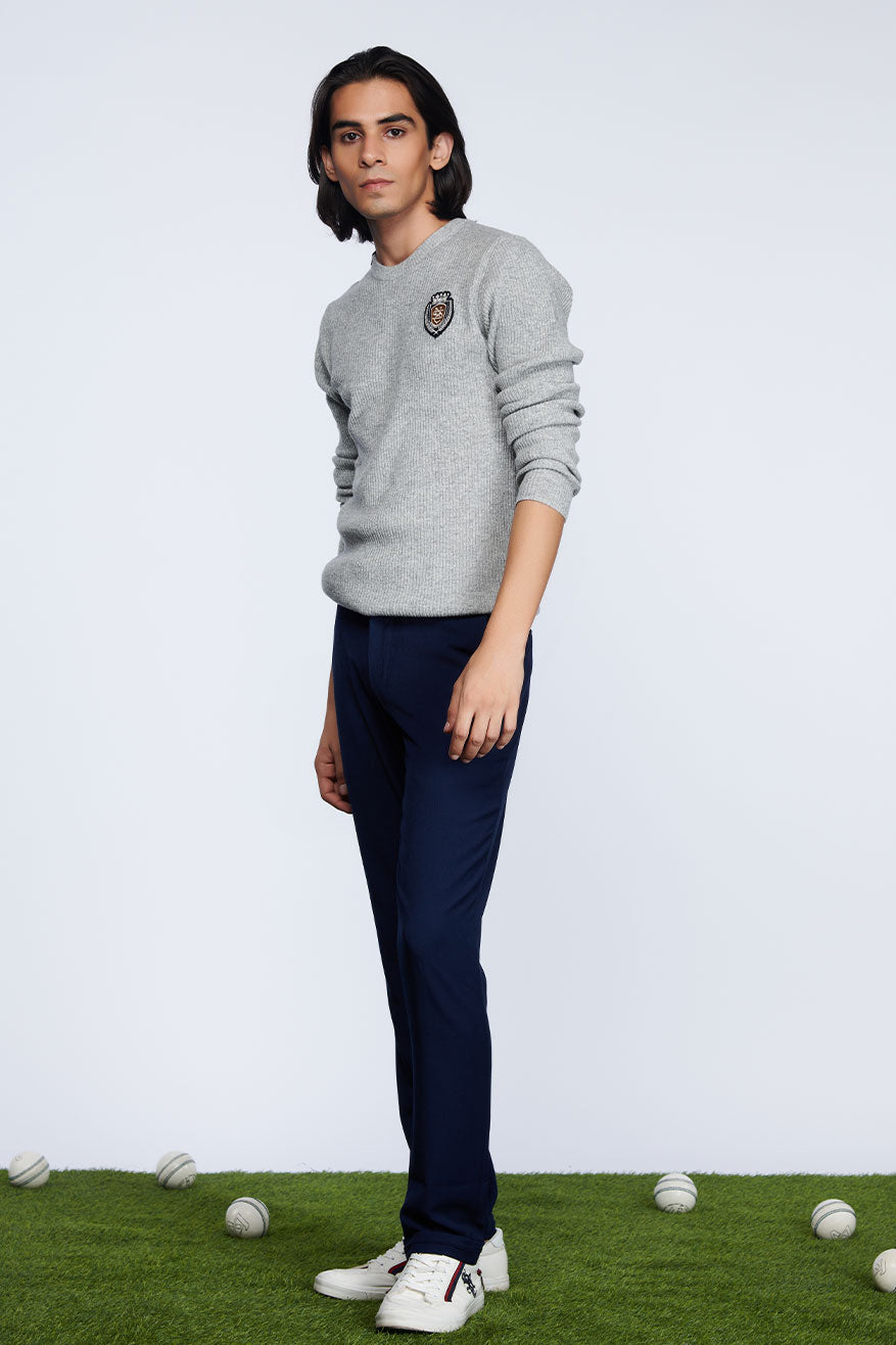 shantanu and nikhil menswear SNCC Grey Jumper sweater online shopping melange singapore indian designer wear