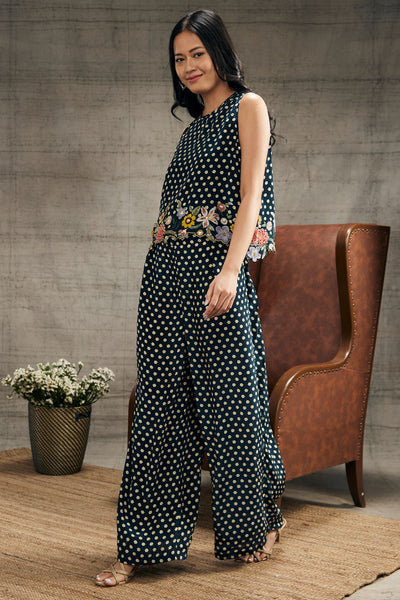 Sougat Paul Gulista Embroidered Co-Ord Set Indian designer wear online shopping melange singapore