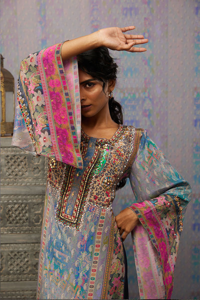 Sougat Paul Ikaya Embroidered Kurta Set western indian designer womenswear fashion online shopping melange singapore