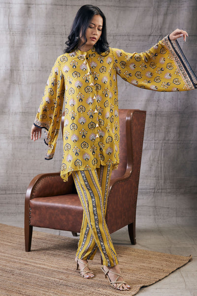 Sougat Paul Sarouk Embroidered Co-Ord Set Indian designer wear online shopping melange singapore