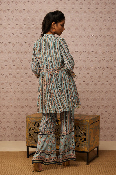 Sougat Paul Sarouk Embroidered Kurta Set western indian designer womenswear fashion online shopping melange singapore
