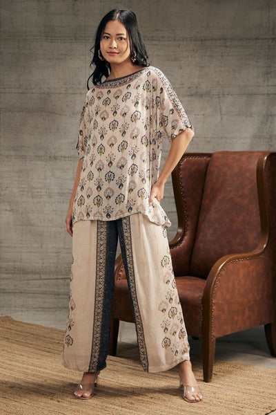 Sougat Paul Sarouk Sequin Co-Ord Set Indian designer wear online shopping melange singapore