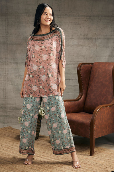 Sougat Paul Vintage Trails Sequin Co-Ord Set Indian designer wear online shopping melange singapore