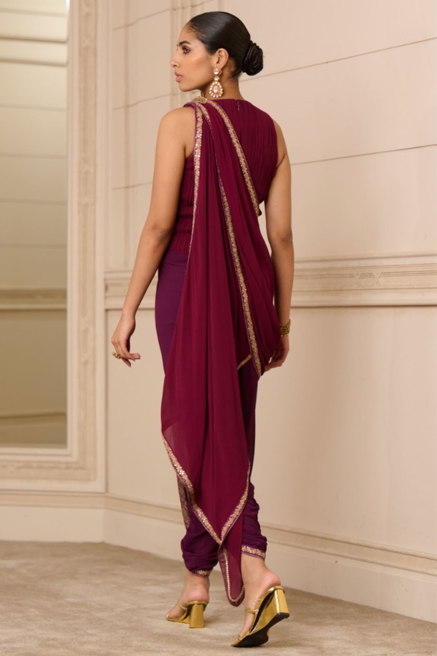Tarun Tahiliani Concept Saree and Bodice indian designer wear online shopping melange singapore