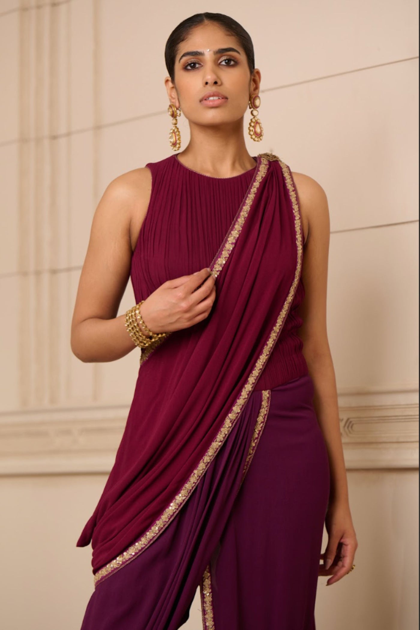 Tarun Tahiliani Concept Saree and Bodice indian designer wear online shopping melange singapore