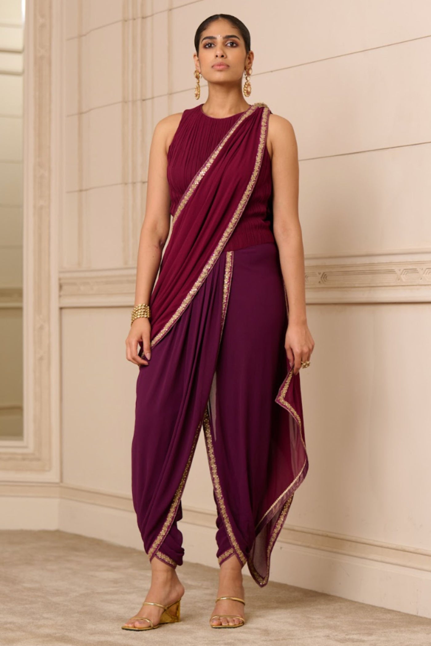 Tarun Tahiliani Concept Saree and Bodice indian designer wear online shopping melange singapore