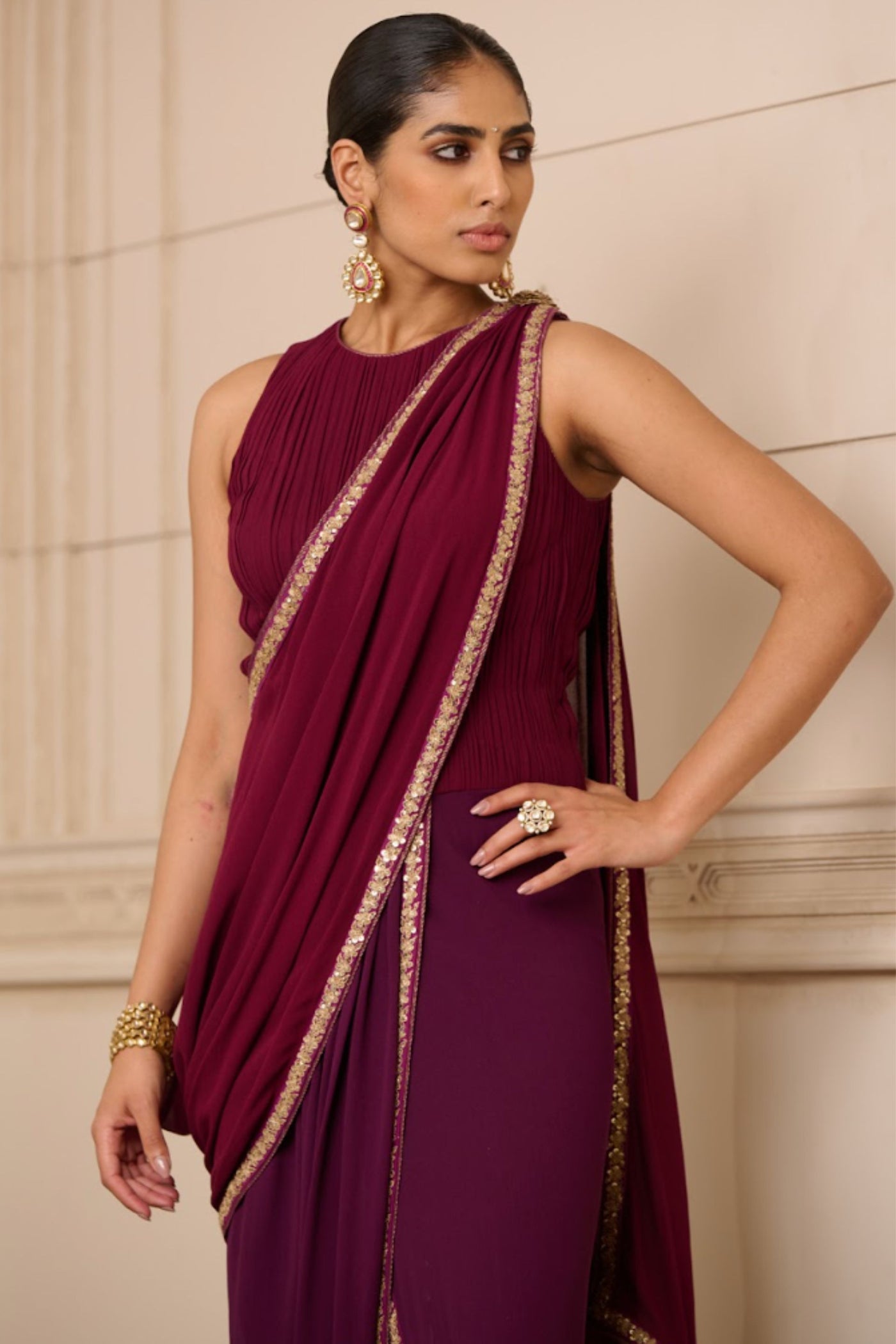 Tarun Tahiliani Concept Saree and Bodice indian designer wear online shopping melange singapore