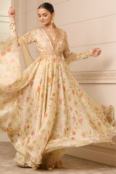  Tarun Tahiliani Anarkali, Churidar, and Scarf indian designer wear online shopping melange singapore