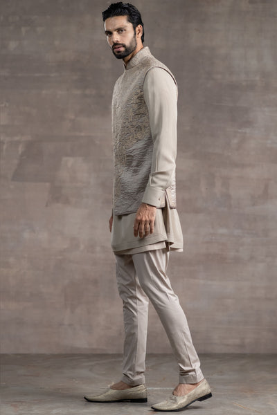 Tarun Tahiliani Bundi Designed In Silk Tissue Fabric blush menswear designer fashion online shopping melange singapore