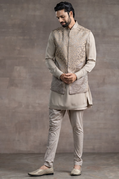 Tarun Tahiliani Bundi Designed In Silk Tissue Fabric blush menswear designer fashion online shopping melange singapore