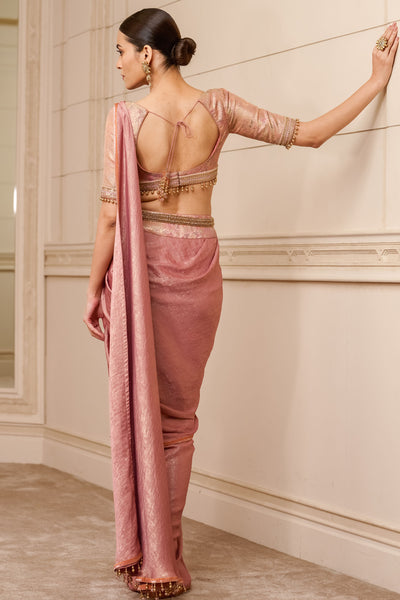 Tarun Tahiliani Concept Saree With Brocade Blouse festive indian designer fashion online shopping melange singapore