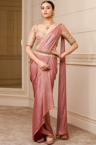 Tarun Tahiliani Concept Saree With Brocade Blouse festive indian designer fashion online shopping melange singapore