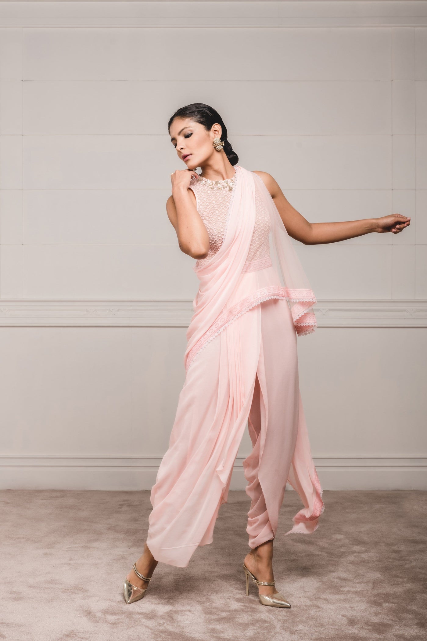 Draped Dhoti Saree