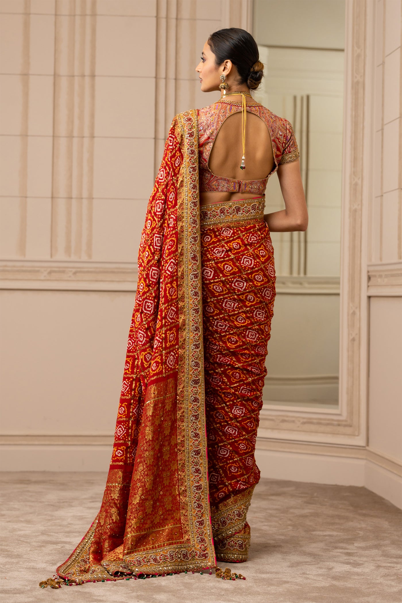 Tarun tahiliani Gharchola Saree red online shopping melange singapore indian designer wear wedding indian bridal