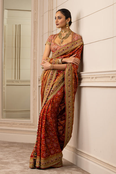 Tarun tahiliani Gharchola Saree red online shopping melange singapore indian designer wear wedding indian bridal