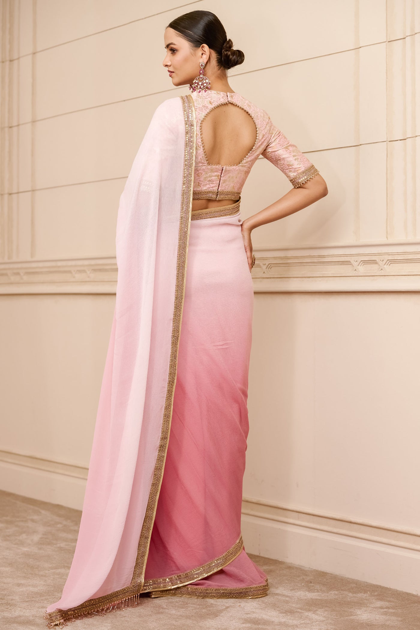 Tarun Tahiliani Saree With Blouse Fabric festive indian designer fashion online shopping melange singapore