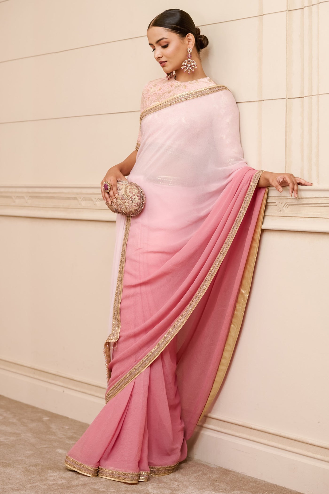 Tarun Tahiliani Saree With Blouse Fabric festive indian designer fashion online shopping melange singapore