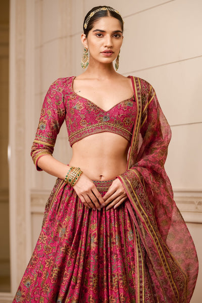 Tarun Tahitian Lehenga With Blouse And Dupatta womenswear designer fashion online shopping melange singapore