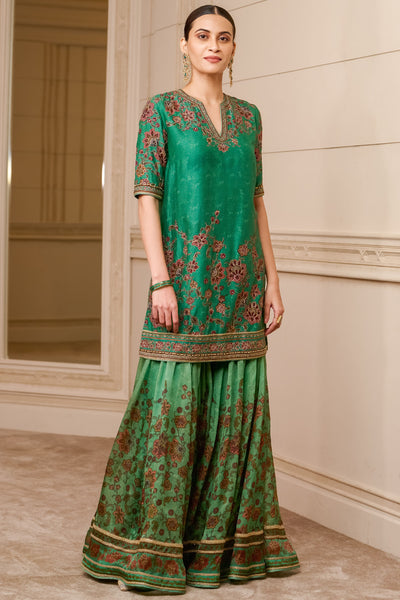 Tarun Tahitian Sharara And Kurti With Dupatta womenswear designer fashion online shopping melange singapore