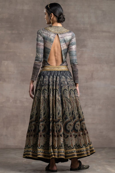 Tarun Tahitian Skirt With Bodysuit festive indian designer fashion  online shopping melange singapore