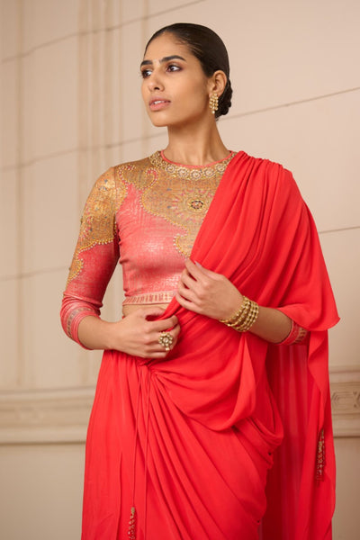 Tarun Tahiliani Concept Saree and Blouse indian designer wear online shopping melange singapore