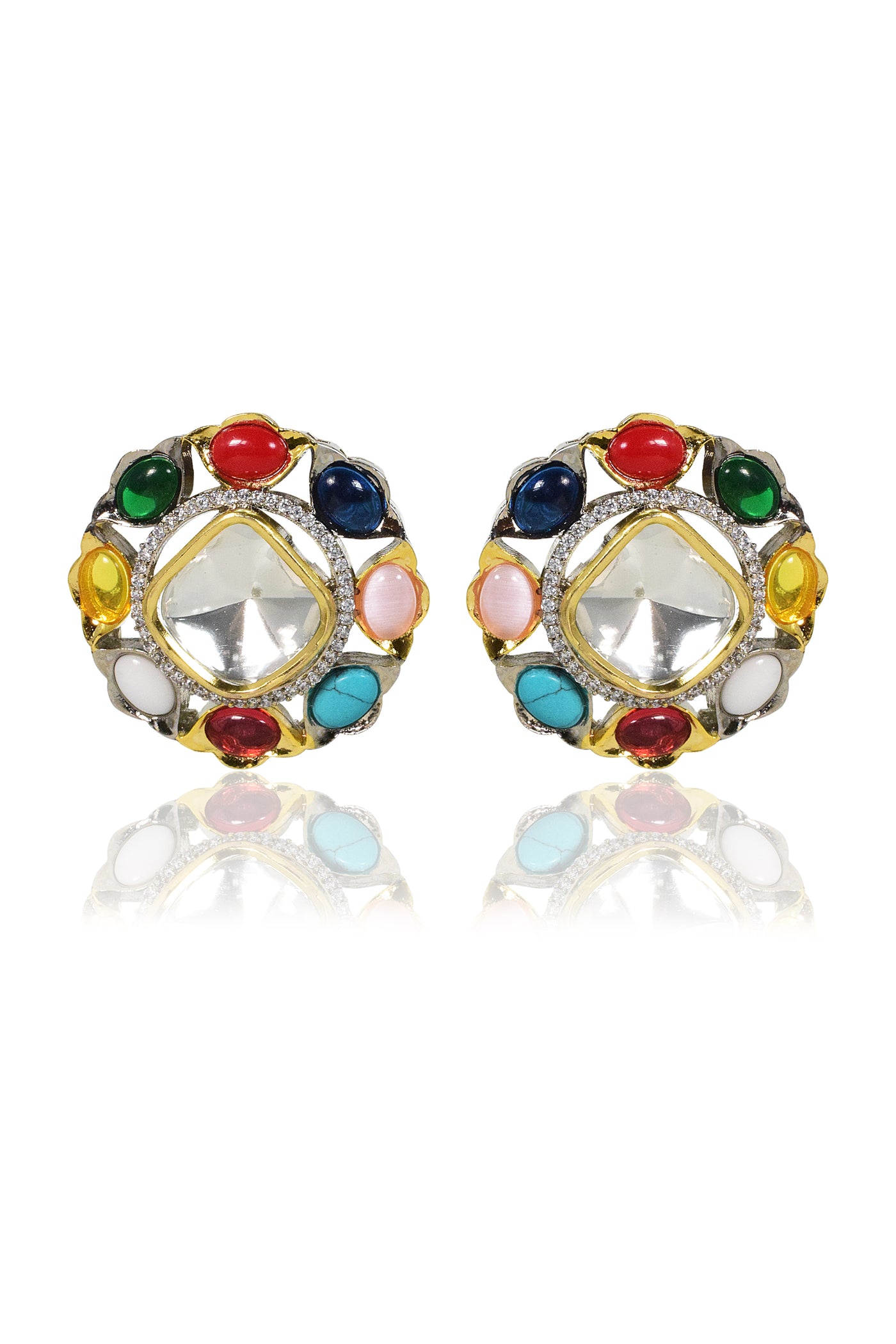 Tizora Antique Victorian Diamond Earrings jewellery indian designer wear online shopping melange singapore