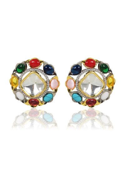 Tizora Antique Victorian Diamond Earrings jewellery indian designer wear online shopping melange singapore