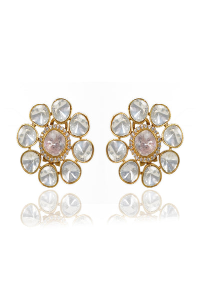 Tizora Polki Earring Tops jewellery indian designer wear online shopping melange singapore