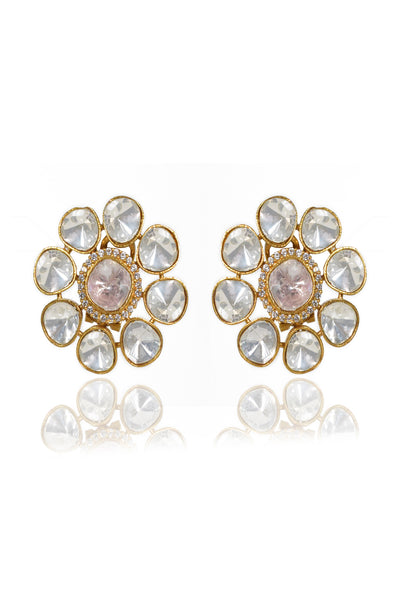 Tizora Polki Earring Tops jewellery indian designer wear online shopping melange singapore